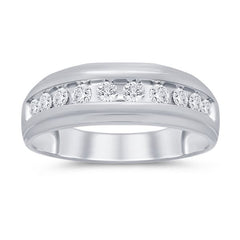 Men's Ring Aaron in 14K White Gold and 0.50CTW Diamonds