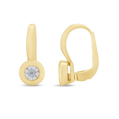 Women's Earrings Wren in 10K Yellow Gold and 0.03CTW Diamonds