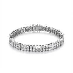 Men's Bracelet Archie in 925 Sterling Silver and 0.24CTW Diamonds
