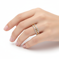 Women's Ring Kaylee in 10K Yellow Gold and 0.15CTW Diamonds