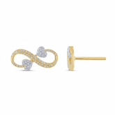 Women's Earrings Riley 10K Yellow Gold and 0.18CTW Diamonds