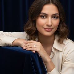 Women's Ring Melody in 14K Yellow Gold and 1.08CTW Lab Grown Certified Diamonds