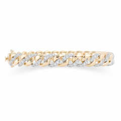 Women's Bracelet Isabella in 10K Yellow Gold and 0.85CTW Diamonds