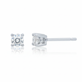 Men's Earring's Andrew in 10K White Gold 0.26CTW Diamonds