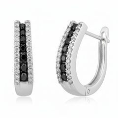 Women's Earrings Nina in 10K White Gold with 0.56CTW Diamonds