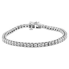 Men's Bracelet Steven in 925 Sterling Silver and 0.22CTW Diamonds