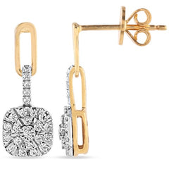 Women's Earrings Lucia in 10K Yellow Gold and 0.22CTW Diamonds