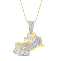 Men's Pendant Luca 10K Yellow Gold and 0.46CTW Diamonds
