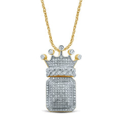 Men's Pendant Santiago in 10K Yellow Gold and 0.70CTW Diamonds