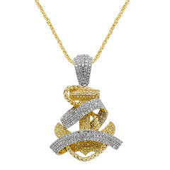 Men's Pendant Cooper in 10K Yellow Gold 0.70CTW Diamonds