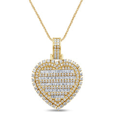 Women's Pendant Alana in 10K Yellow and White Gold and 2.00CTW Diamonds