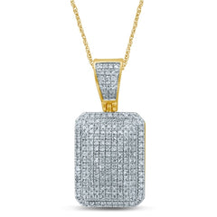 Men's Pendant Xavier in 10K Yellow Gold and 0.46CTW Diamonds