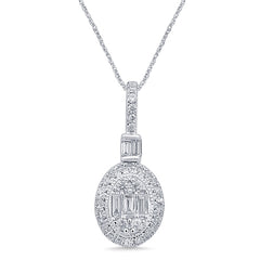 Women's Pendant Julia in 14K White Gold and 0.26CTW Diamonds