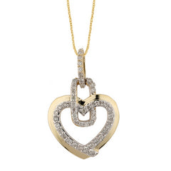 Women's Pendant Noelle in 10K Yellow Gold and 0.30CTW Diamonds