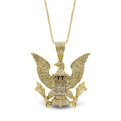 Men's Pendant Joshua in 10K Yellow Gold and 0.89CTW Diamonds