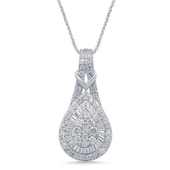 Women's Pendant Aria in 10K White Gold and 0.36CTW Diamonds