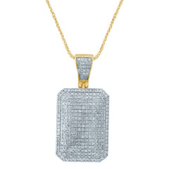 Men's Pendant Leo in 10K Yellow Gold and 0.76 CTW Diamonds