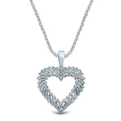Women's Pendant Brielle in 10K White Gold and 0.72CTW Diamonds