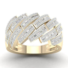 Men's Ring Anthony in 10K Yellow Gold and 1.12CTW Diamonds