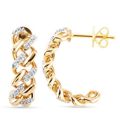 Women's Earrings Scottie in 10K Yellow Gold and 0.26CTW Diamonds