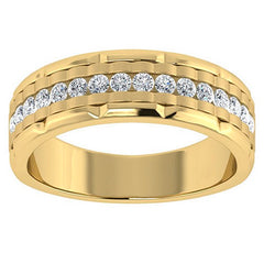 Men's Ring Issac in 14K Yellow Gold and 0.51CTW Diamonds