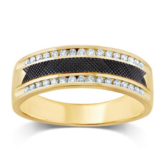 Men's Ring Jayden in 14K Yellow Gold and 0.35CTW Diamonds