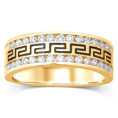 Men's Ring Matthew in 10K Yellow Gold and 0.78CT Diamonds