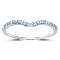 Women's Ring Adalyn in 10K White Gold and 0.13CTW Diamonds