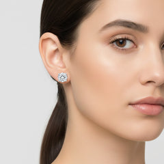 Women's Earrings Molly in 14K Yellow Gold and 3.00CTW Lab Grown IGI Certified Diamonds