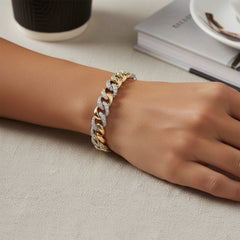 Women's Bracelet Isabella in 10K Yellow Gold and 0.85CTW Diamonds