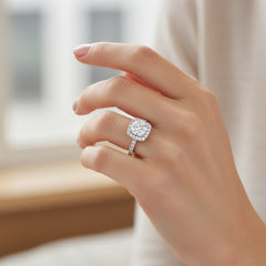 Women's Ring Millie in 14K Yellow Gold and 3.12CTW Lab Grown Certified Diamonds