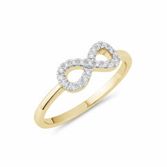 Women's Ring Madison in 10K Yellow Gold and 0.11CTW Diamonds
