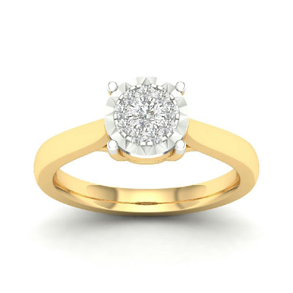 Women's Ring Diana in 10K Yellow Gold and 0.20CTW Diamonds