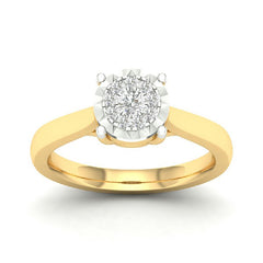 Women's Ring Diana in 10K Yellow Gold and 0.20CTW Diamonds