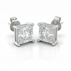 Women's Earrings Sabrina in 14K White Gold and 1.00CTW IGI Certified Lab Diamonds