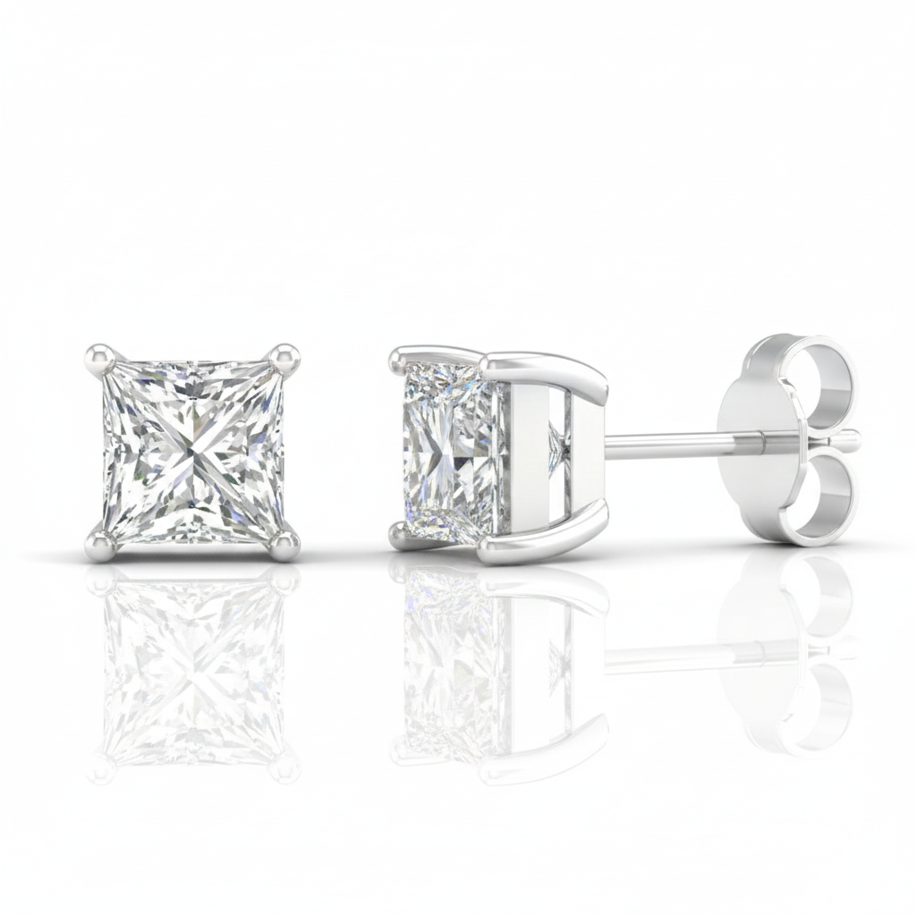 Women's Earrings Regina in 14K White Gold and 2.00CTW IGI Certified Lab Diamonds