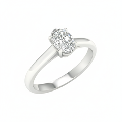 Women's Ring Giselle in 14K White Gold and 1.00CTW IGI Certified Lab Grown Diamond
