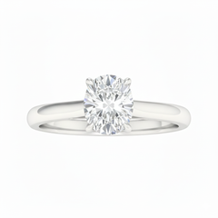 Women's Ring Giselle in 14K White Gold and 1.00CTW IGI Certified Lab Grown Diamond