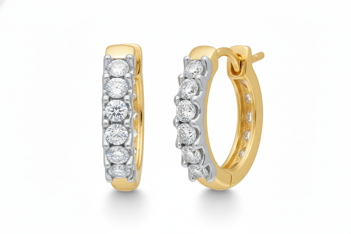 Women's Earrings Harlow in 10K Yellow Gold and 0.33CTW Diamonds