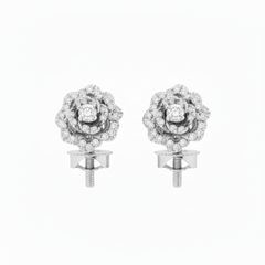 Women's Earrings Daphne in 10K White Gold and 0.09CTW Diamonds