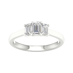 Women's Ring Rebecca in 14K  White Gold and 1.00CTW Certified Lab Grown Diamonds