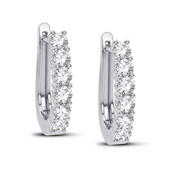 Women's Earrings Calliope in 14K White Gold and 1.00CTW Diamonds