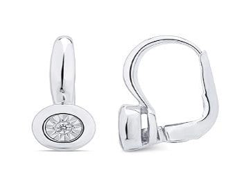 Women's Earrings Blake in 10K White Gold and 0.03CTW Diamonds