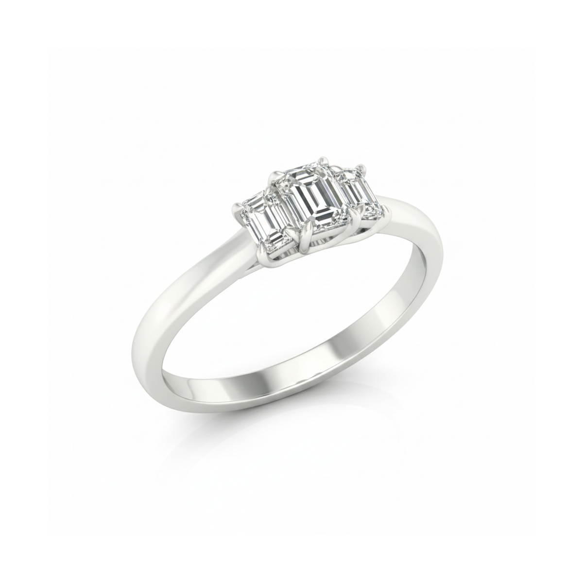 Women's Ring Rebecca in 14K  White Gold and 1.00CTW Certified Lab Grown Diamonds