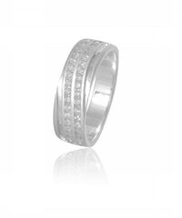 Men's Ring Nathan in 14K White Gold and 0.48CTW Diamonds