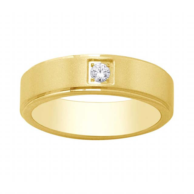 Men's Ring Carson in 14K Yellow Gold and 0.10CTW Diamonds