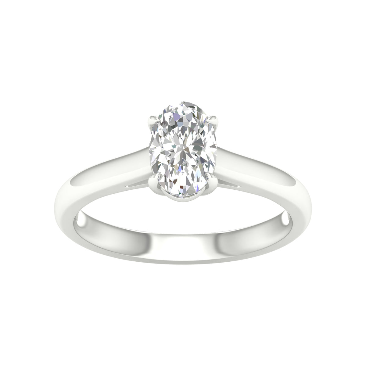 Women's Ring Giselle in 14K White Gold and 1.00CTW IGI Certified Lab Grown Diamond