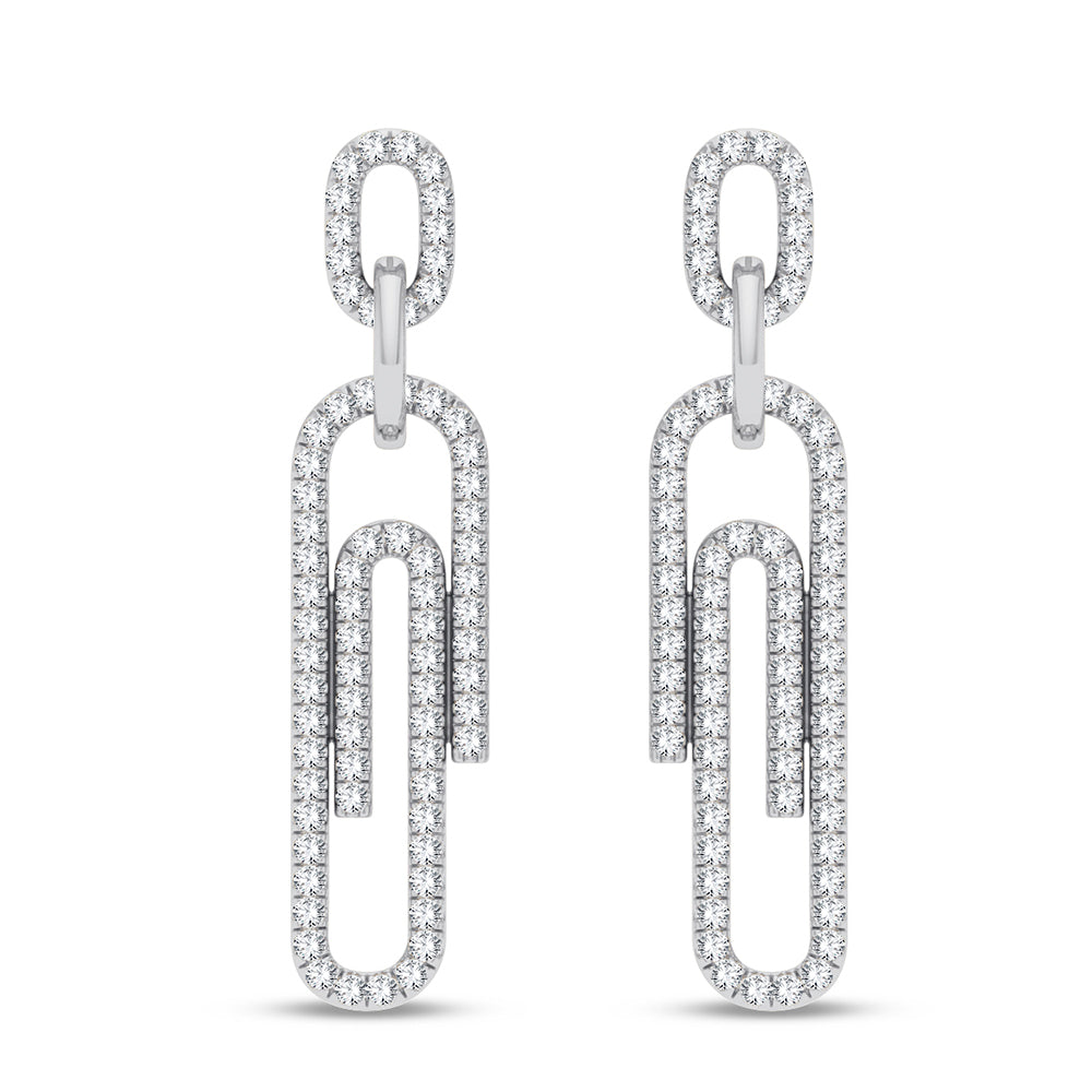 Women's Earrings Harley in 14K White Gold and 0.33 CTW Diamonds