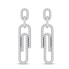 Women's Earrings Harley in 14K White Gold and 0.33 CTW Diamonds