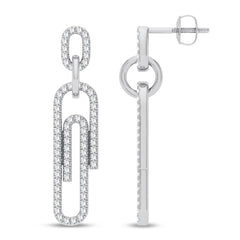 Women's Earrings Harley in 14K White Gold and 0.33 CTW Diamonds